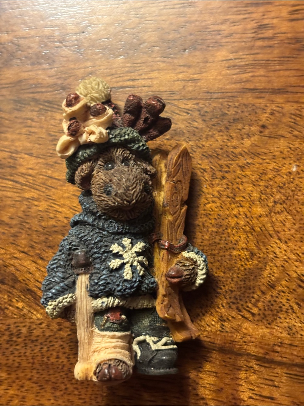 Rare Boyd’s Bear Ski Figurine Pin